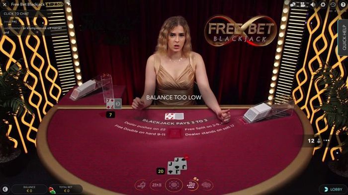 lowest minimum bet blackjack live table online