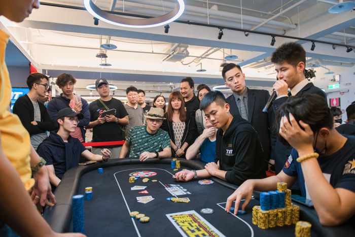 Jia Tang falls at the hands of Kun Han Lee to burst the money bubble in the Poker King Cup Taiwan Main Event