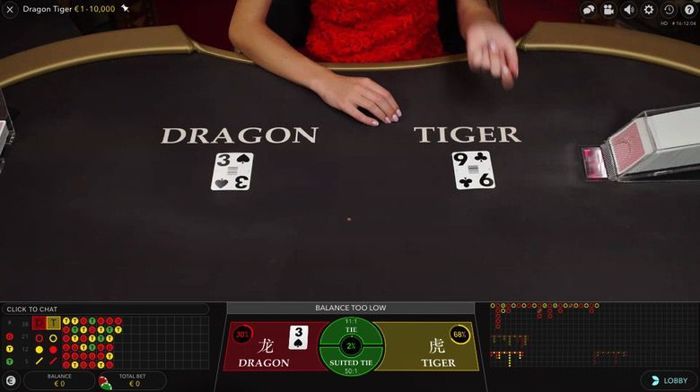 Dragon Tiger, jogue online no PokerStars Casino