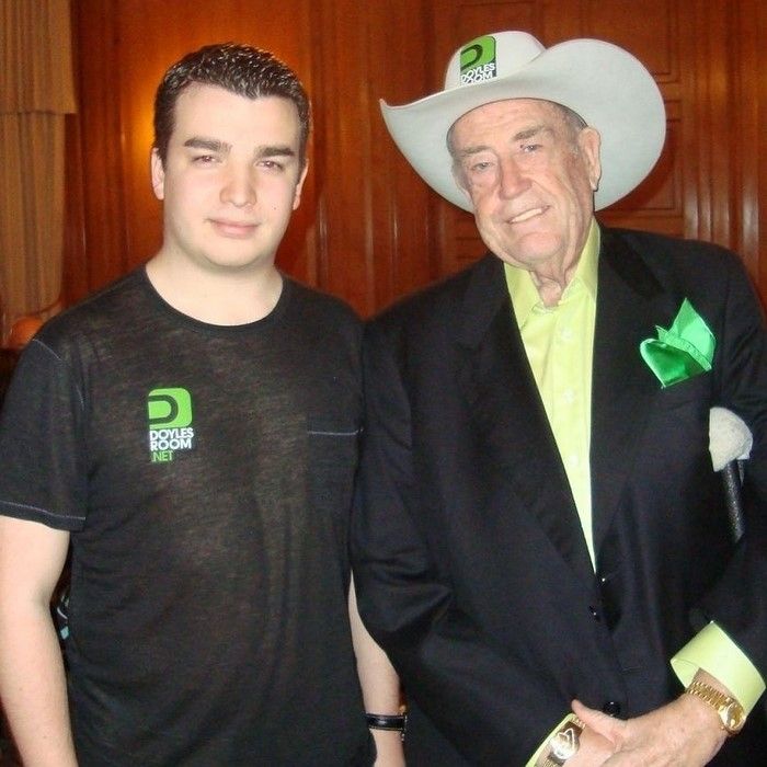 Chris Moorman with The Godfather of poker, Doyle Brunson.