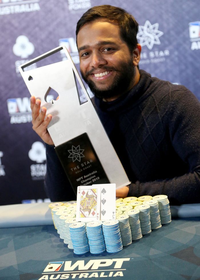 Hari Varma wins WPT Australia.