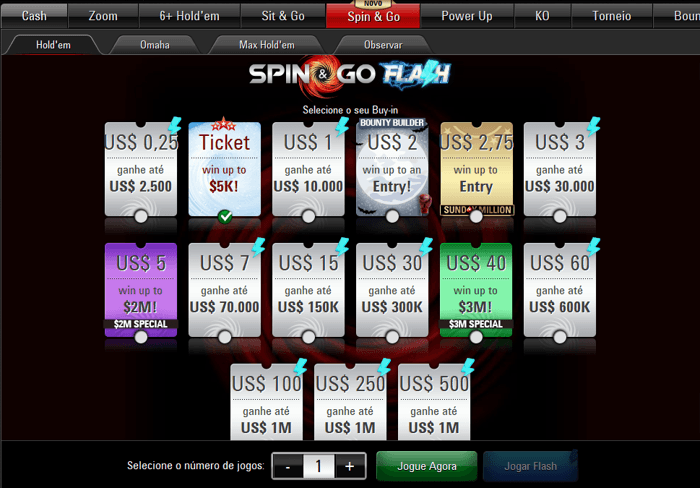 lobby spin & go pokerstars