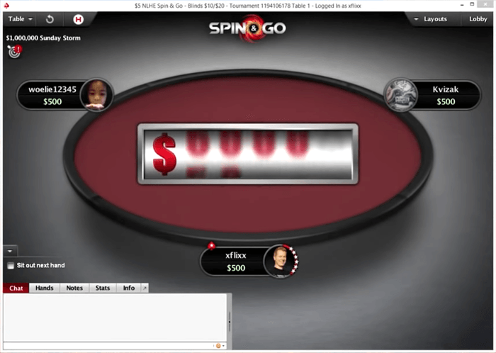 Spin and Go games on PokerStars are also available as mobile poker games