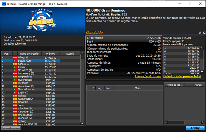 gran domingo 888poker