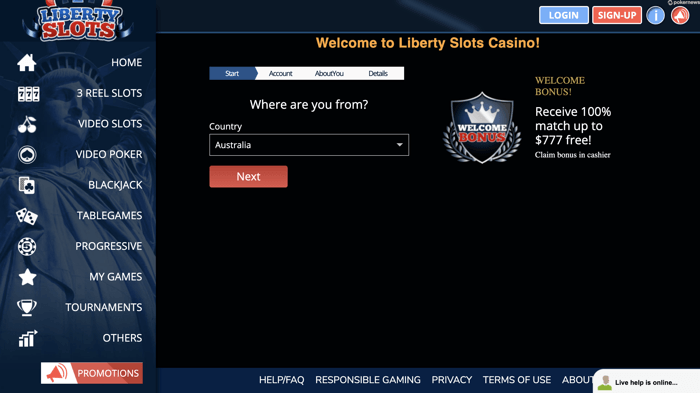 Liberty slots instant play