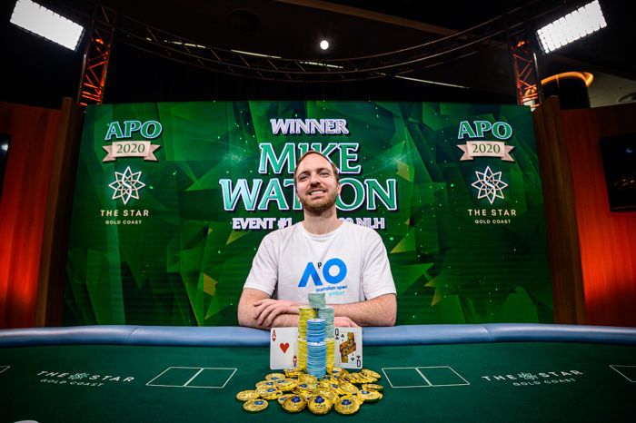 Mike Watson Wins Australian Poker Open Event #1
