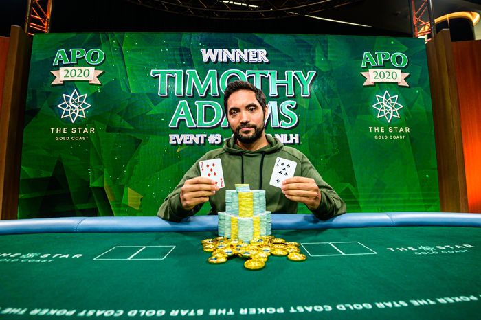 Timothy Adams vence Australian Poker Open Event #3