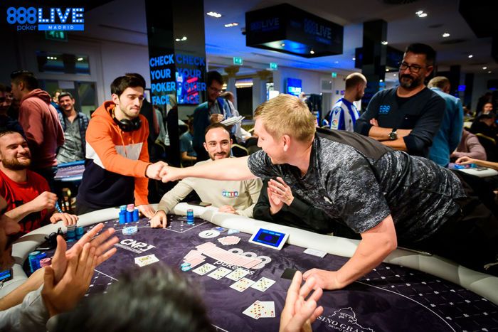 Eduards Rakuss Bubbles 888poker LIVE Madrid Main Event