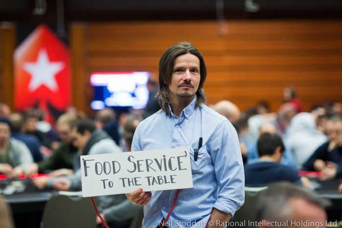 Food service at a poker room