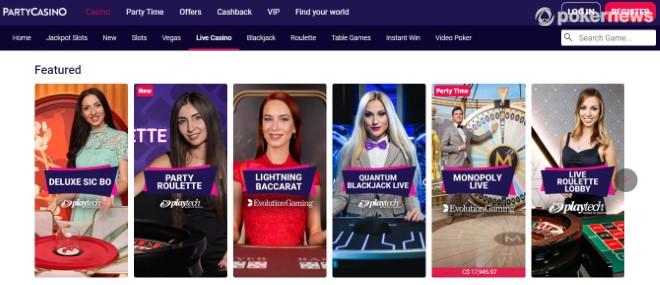 PartyCasino Live Dealer