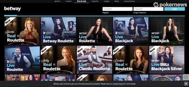 BetWay live dealer casino