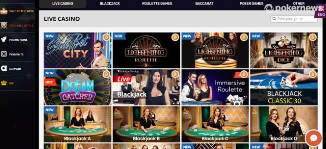 Top Live Casino Websites