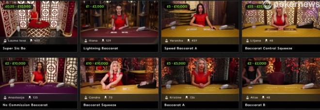 best online live dealer baccarat casino