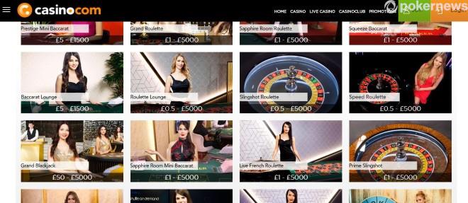 live dealer baccarat online casino