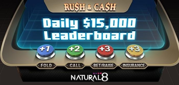 Natural8 Rush & Cash