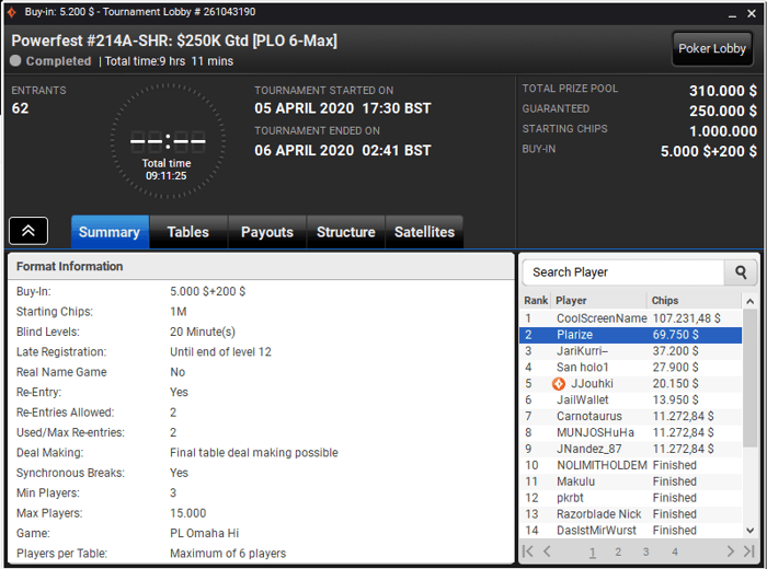 powerfest partypoker