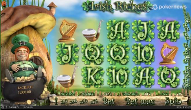 Irish Riches is one of online casino games to play for real money with no deposit