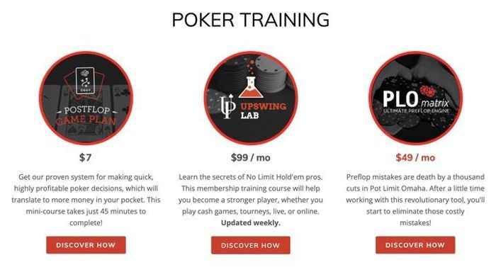 Upswing is a great poker training site to learn poker online