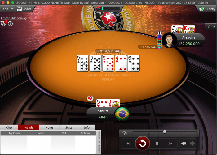 Final hand