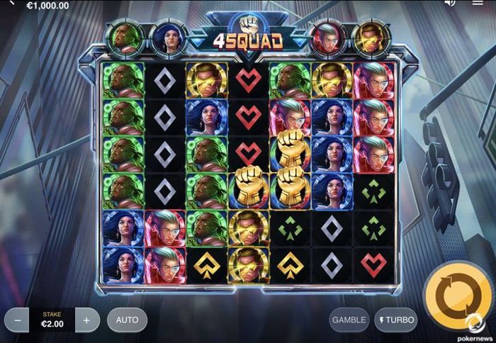 4Squad is the newest slot based on superheroes