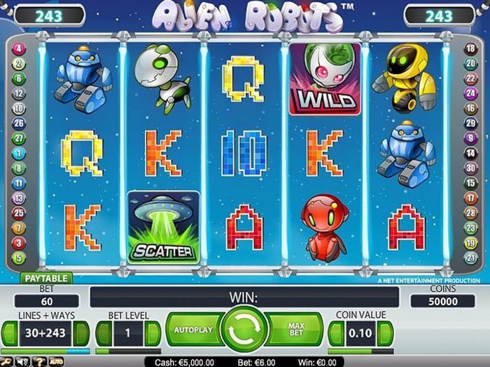 Alien Robots netent slots