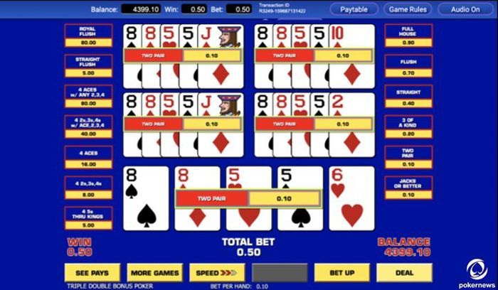 5 bermain video poker