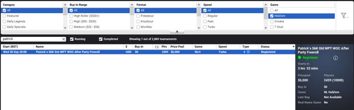 Patrick Leonard Freeroll