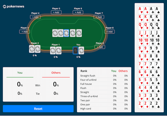 calculate chance of winning a poker hand