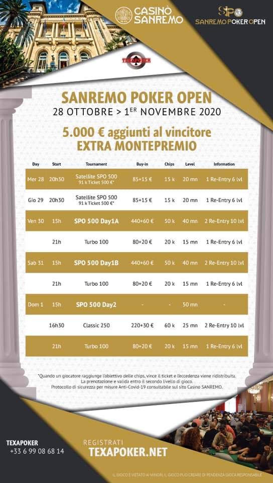 Schedule San Remo