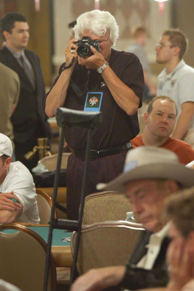 Ulvis Alberts snaps a photo of Doyle Brunson