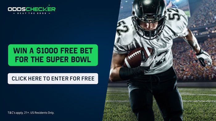 OddsChecker US Super Bowl promotion $1000 Free Bet