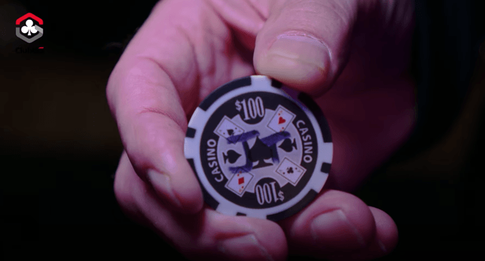 George McBride's memorial poker chip.