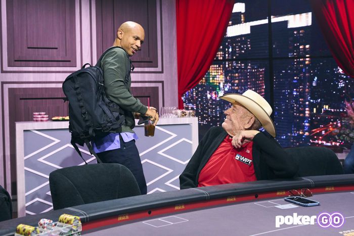 Phil Ivey and Doyle Brunson.