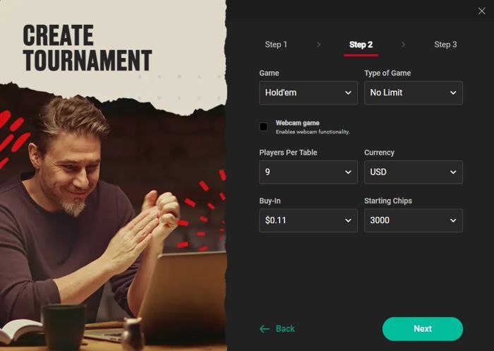PokerStars Home Game Create a Tournament