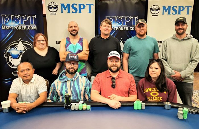 The MSPT Grand Falls final table.