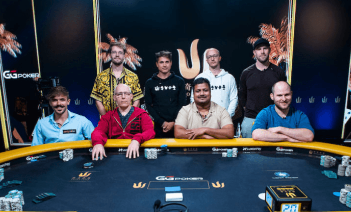 Mesa final do Evento #5 Triton Poker Series Chipre