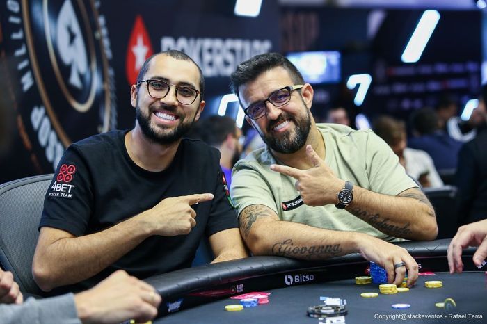 Rafael Moraes e André Akkari no Super High Roller do BSOP Millions 2022