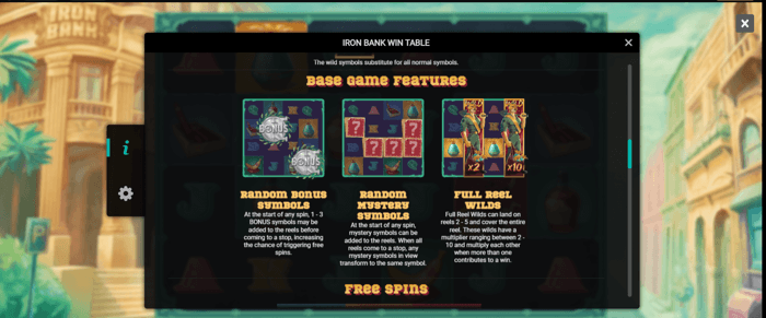 Iron Wild Full Base Game Features
