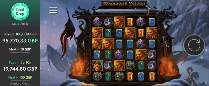Warriors Valour Slot bet365
