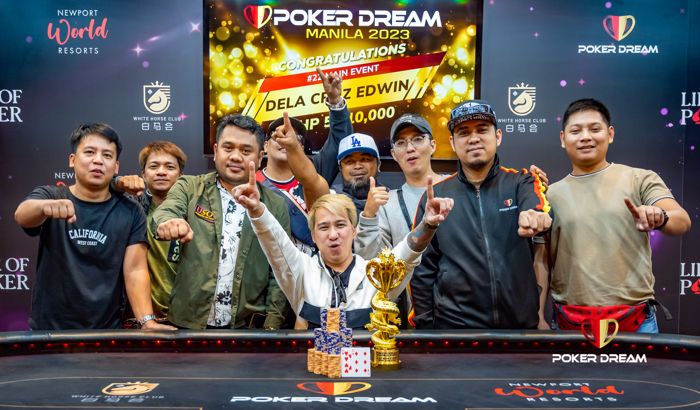 Edwin Dela Cruz Memenangkan Acara Utama Poker Dream Manila 2023