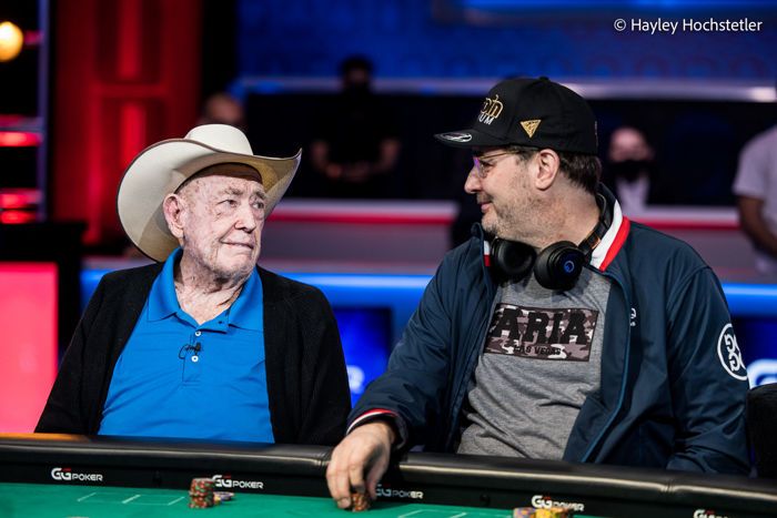 Phil Hellmuth et Doyle Brunson