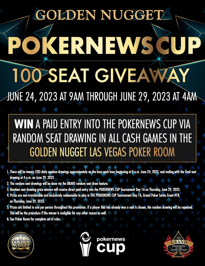 How to Win One of 100 Mystery Bounty PokerNews Cup Seats at Golden