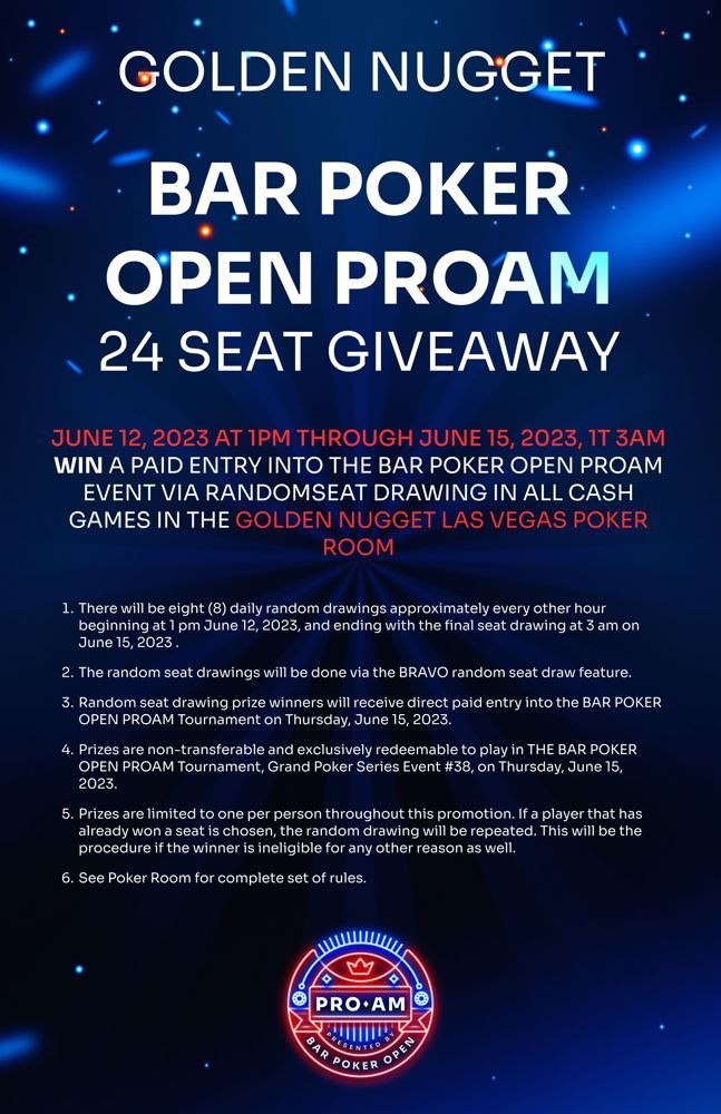 bar poker open pro-am