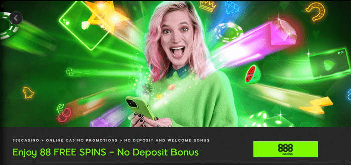 888 Free Spins - 888casino