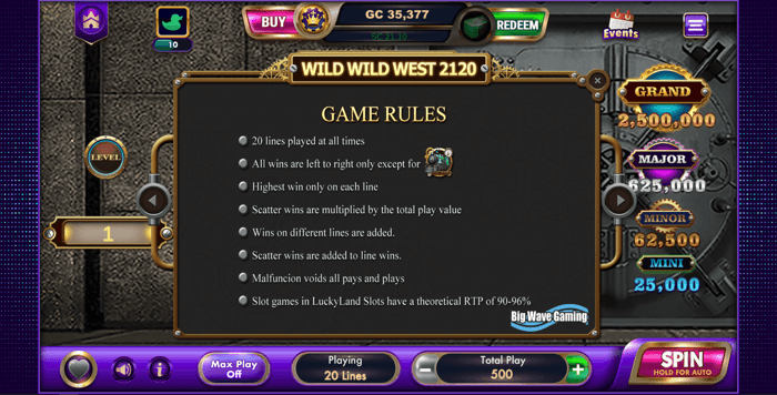 Wild Wild West Slot Rules