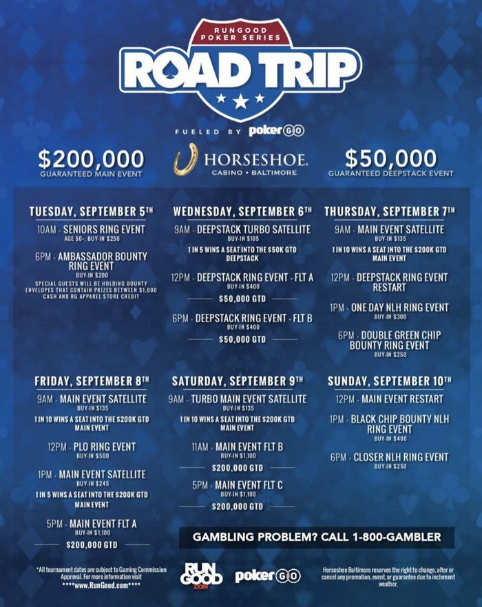 RGPS Road Trip Baltimore Schedule