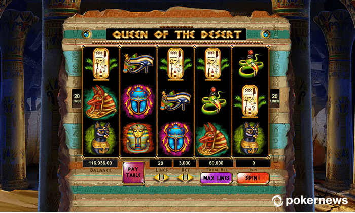 Play Queen of the Desert at Slotomania