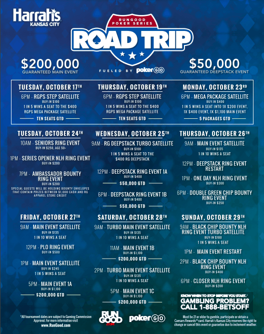 2023 RGPS Kansas City Schedule