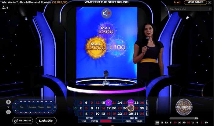 who wants to be a millionaire roulette