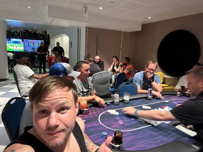 Playing poker on the WPT at Sea.